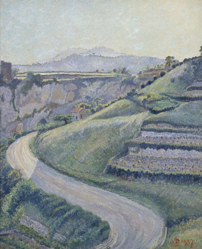 The New Road, Cotignac by Lucien Pissarro